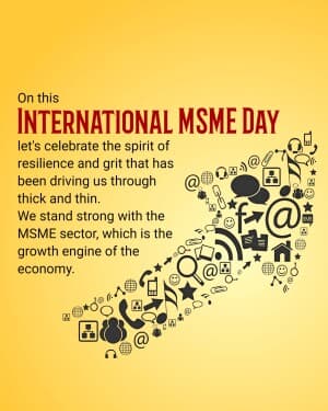 International MSME Day flyer
