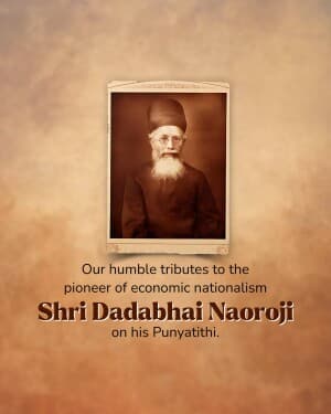 Dadabhai Naoroji Punyatithi banner