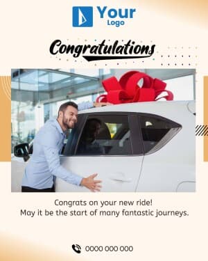 Congratulations advertisement template