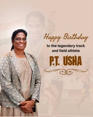 P. T. Usha Birthday image