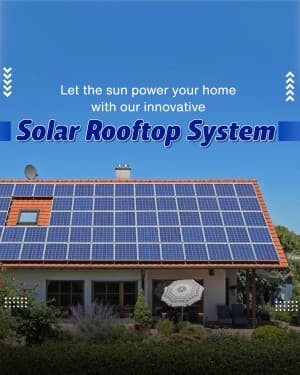 Solar Rooftop System business video