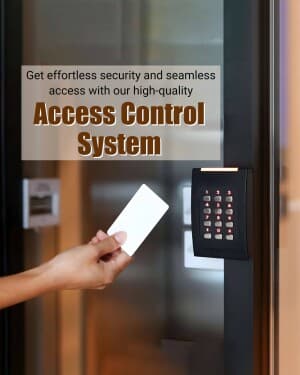 Access Control System promotional template