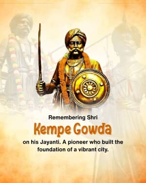 Kempe Gowda Janm Jayanti poster