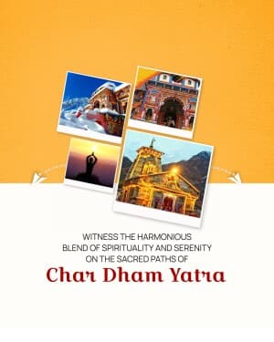 Char Dham Yatra business banner