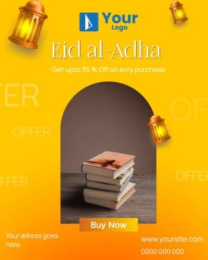 Eid al-Adha Offers marketing poster