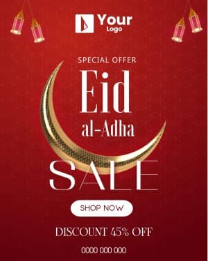 Eid al-Adha Offers Social Media poster