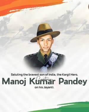 Manoj Kumar Pandey Jayanti poster