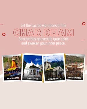 Char Dham Yatra marketing post