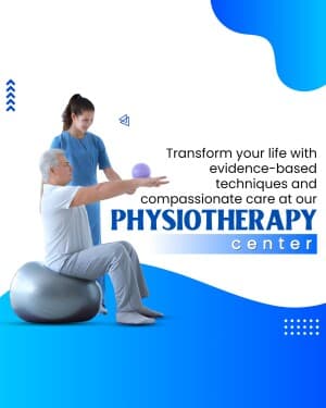 Physiotherapy promotional template