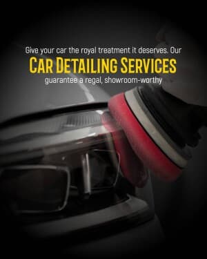 Car Washing & Paint business flyer