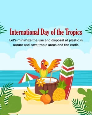 International Day of the Tropics event poster