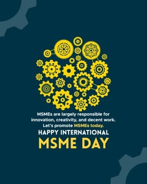 International MSME Day event poster