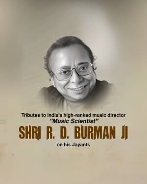 R D Burman Jayanti event poster