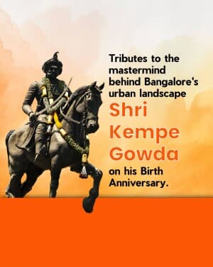 Kempe Gowda Janm Jayanti post