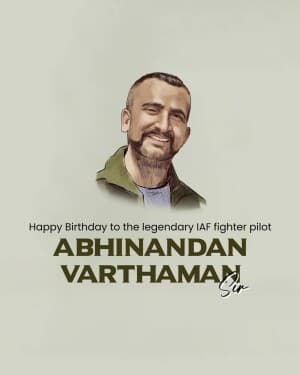 Abhinandan Varthaman Birthday post