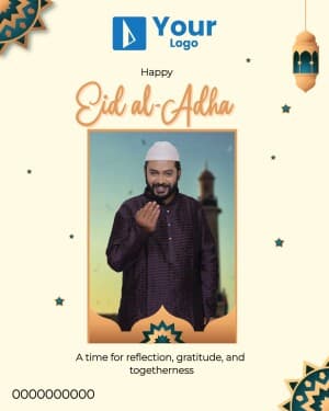 Eid al-Adha Wishes Templates Instagram flyer