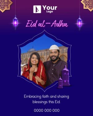 Eid al-Adha Wishes Templates advertisement template