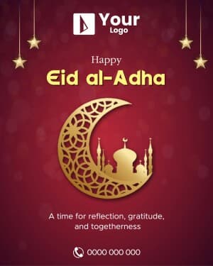 Eid al-Adha Wishes Templates greeting image