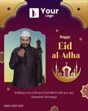 Eid al-Adha Wishes Templates marketing flyer