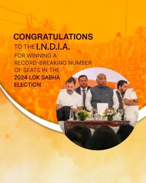 I.N.D.I.A. Election Result facebook banner