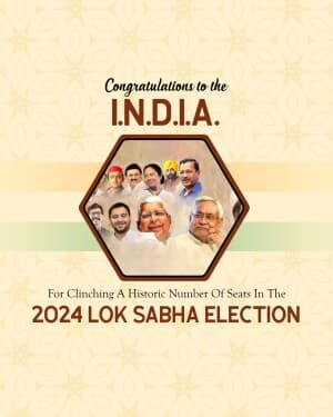 I.N.D.I.A. Election Result poster