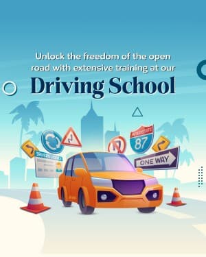 Driving school flyer