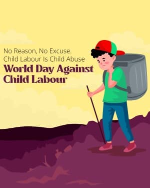 World Day Against Child Labour flyer