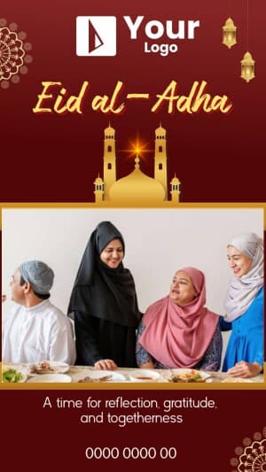 Eid al-Adha Wishes Templates Instagram Post template