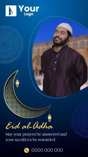 Eid al-Adha Wishes Templates facebook ad banner