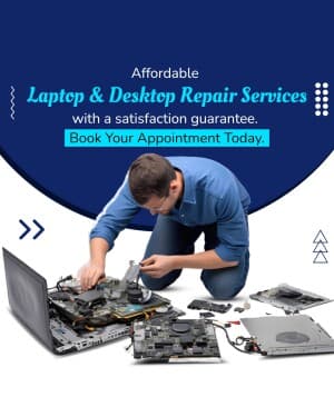 Laptop Repairing Services marketing poster