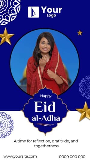 Eid al-Adha Wishes Templates poster