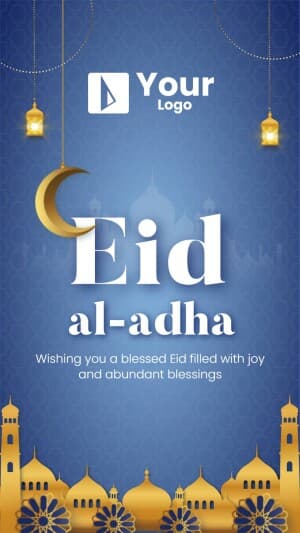 Eid al-Adha Wishes Templates Instagram banner