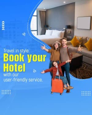 Hotel Booking marketing poster