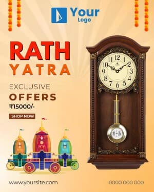 Rath Yatra Offers Instagram flyer