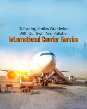 Logistics & Courier Services promotional poster