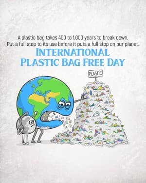 International Plastic Bag Free Day illustration