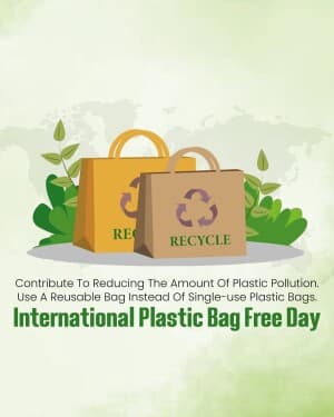 International Plastic Bag Free Day event poster