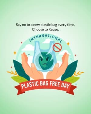 International Plastic Bag Free Day flyer