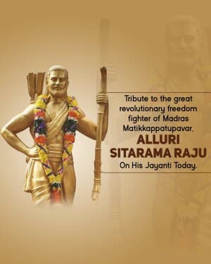 Alluri Sitarama Raju Jayanti flyer