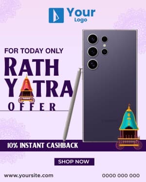 Rath Yatra Offers marketing poster