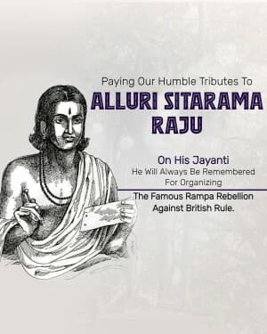 Alluri Sitarama Raju Jayanti banner