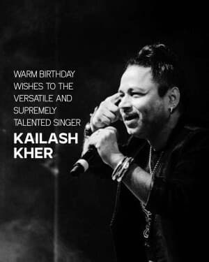 Kailash Kher Birthday banner