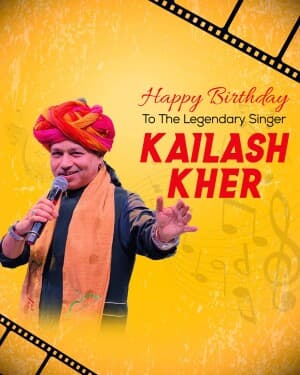 Kailash Kher Birthday graphic