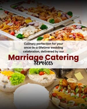 Catering Services & Chef marketing poster