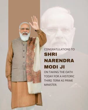 PM Modi Oath Ceremony facebook banner