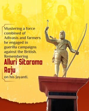 Alluri Sitarama Raju Jayanti poster