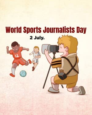 World Sports Journalists Day illustration