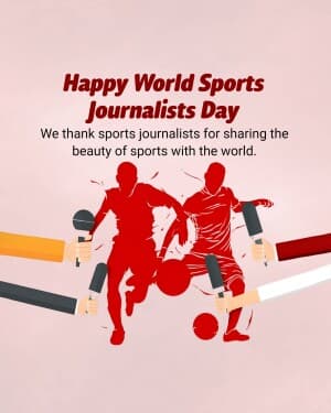 World Sports Journalists Day banner