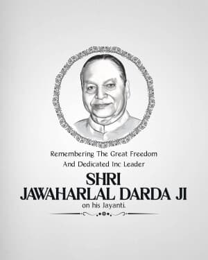 Jawaharlal Darda jayanti banner