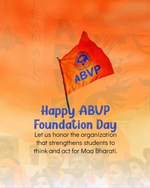 ABVP Foundation Day flyer